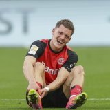 Un samedi aux allures de cauchemar pour Florian Wirtz et le Bayer Leverkusen. KEYSTONE/EPA/CHRISTOPHER NEUNDORF